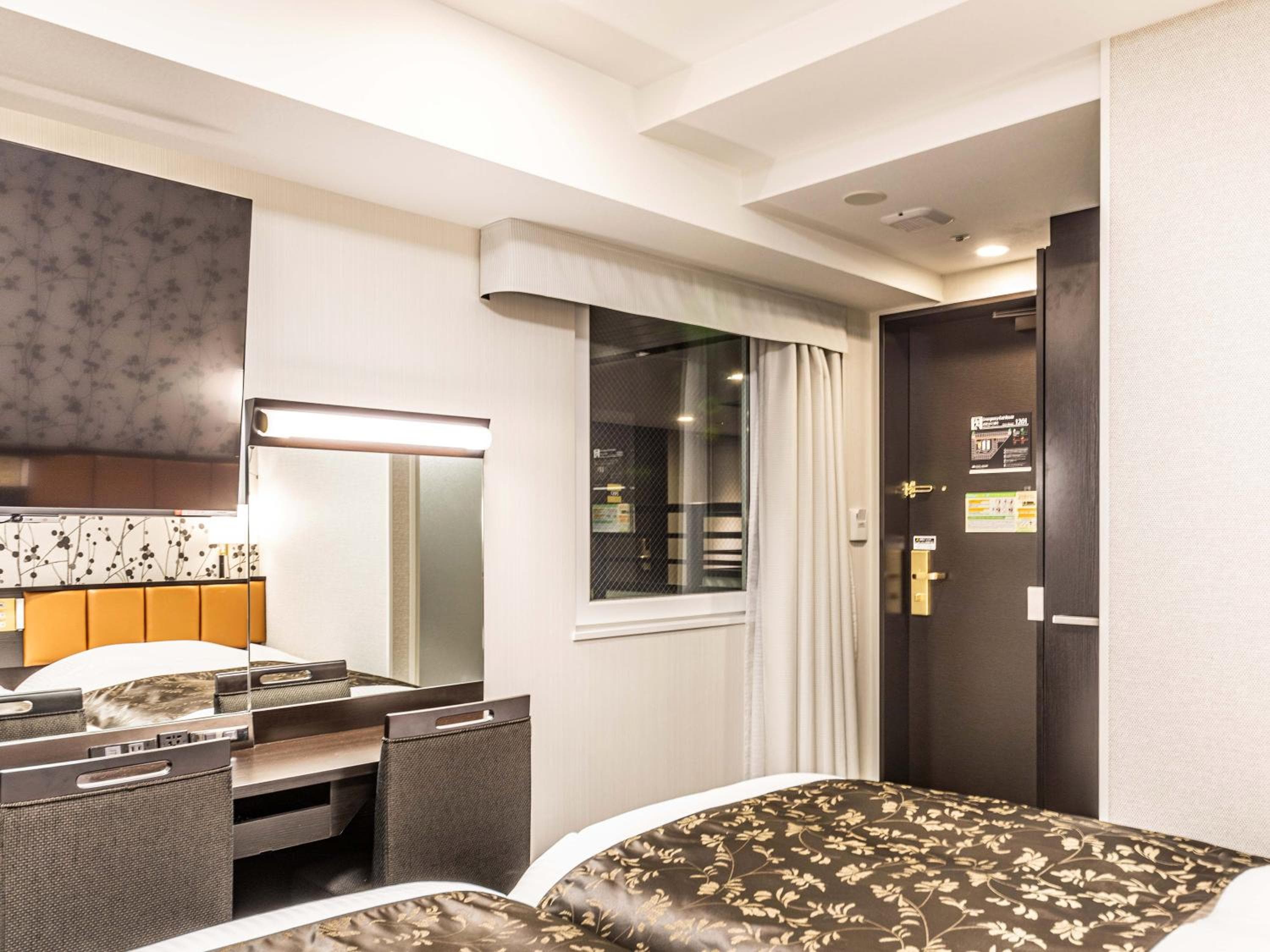 Casual Twin Room-Non-Smoking 【Inside・No View】 With Bathroom And Toilet/Non-Smoking Western Style Twin Bed With Plan % Off! Room Only