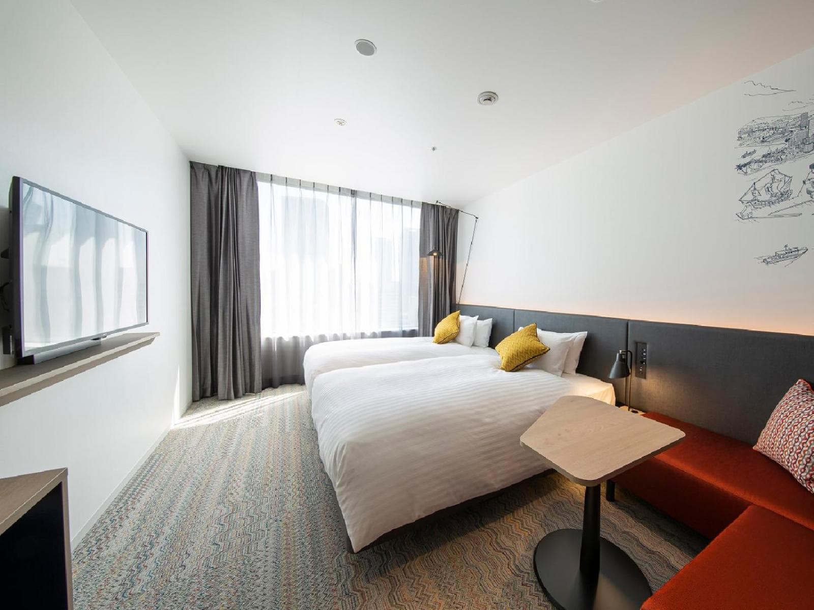 Twin Room with Shower - Non-Smoking