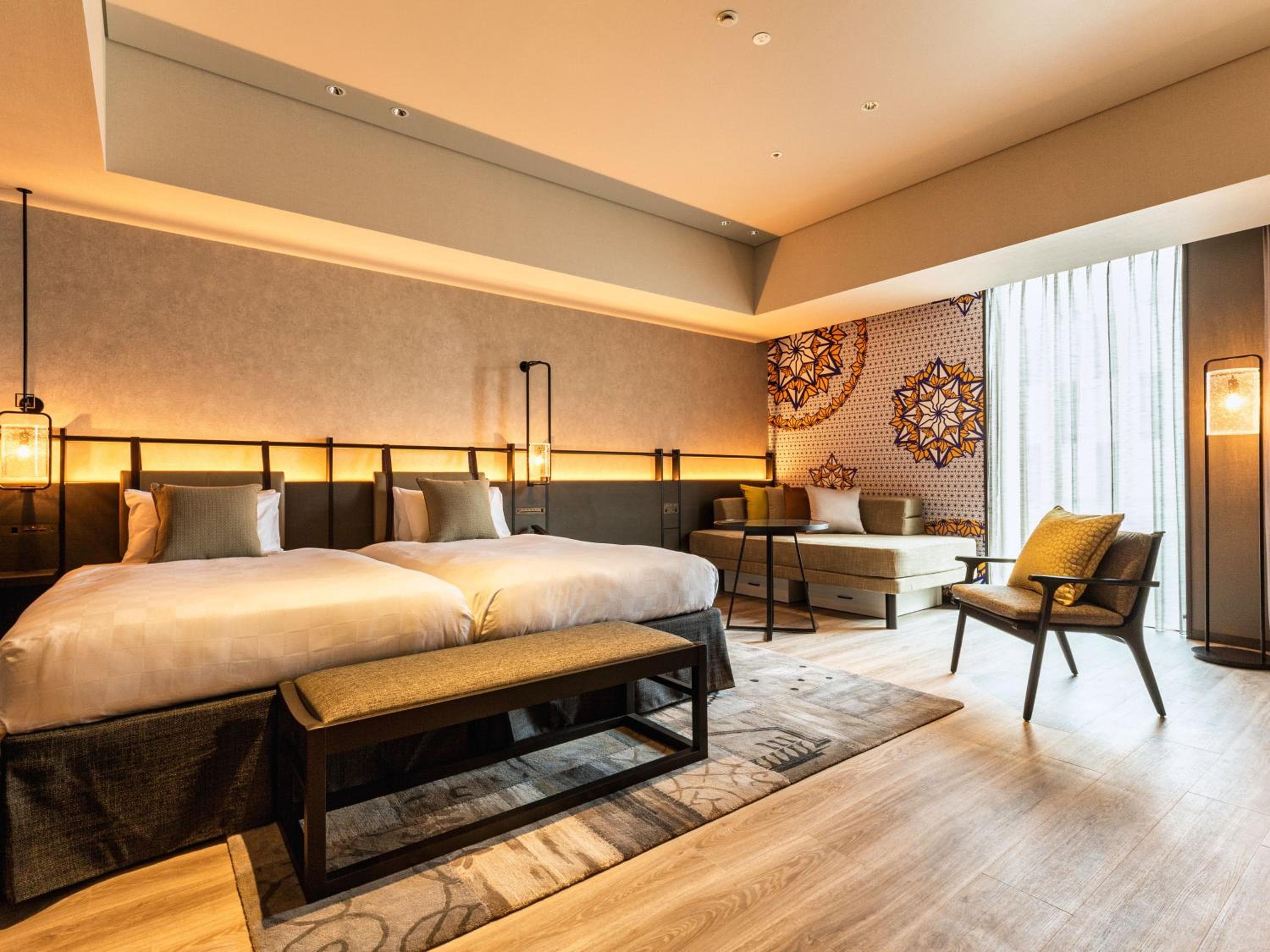 Corner Twin Room - Non-Smoking Non-Smoking Western Style Twin Bed With Plan [Great Value For Stays Of 2 Nights Or More] Value